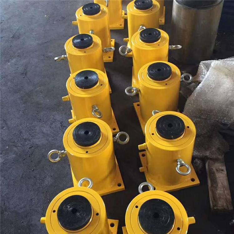 厂家供应空心式液压千斤顶 双作用中空油缸 桥梁同步穿心千斤顶 - 爱