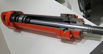 挖掘机液压油缸解剖模型,液压油缸解剖模型